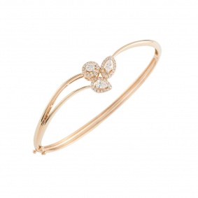 Rose Gold Diamond Bangle 2.07ct G-H/VS-VVS Rose Gold Diamond Bangle 2.07ct G-H/VS-VVS